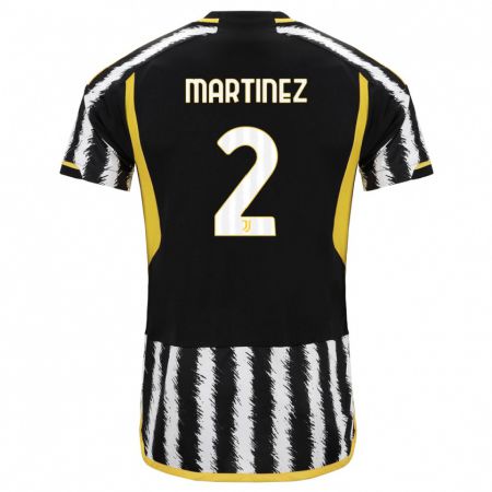 Kandiny Férfi Bruno Martinez #2 Fekete-Fehér Hazai Jersey 2023/24 Mez Póló Ing