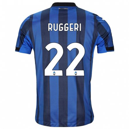 Kandiny Férfi Matteo Ruggeri #22 Fekete Kék Hazai Jersey 2023/24 Mez Póló Ing