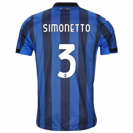 Kandiny Férfi Federico Simonetto #3 Fekete Kék Hazai Jersey 2023/24 Mez Póló Ing