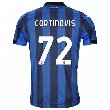 Kandiny Férfi Alessandro Cortinovis #72 Fekete Kék Hazai Jersey 2023/24 Mez Póló Ing