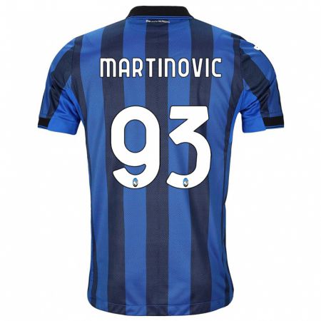 Kandiny Férfi Melania Martinovic #93 Fekete Kék Hazai Jersey 2023/24 Mez Póló Ing