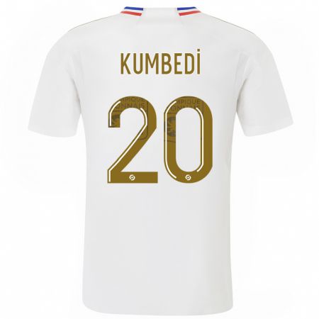 Kandiny Férfi Saël Kumbedi #20 Fehér Hazai Jersey 2023/24 Mez Póló Ing