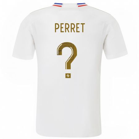 Kandiny Férfi Romain Perret #0 Fehér Hazai Jersey 2023/24 Mez Póló Ing