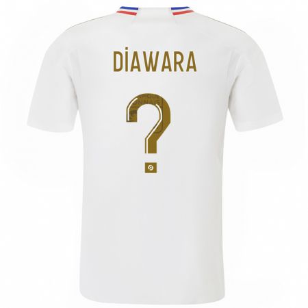 Kandiny Férfi Tidiane Diawara #0 Fehér Hazai Jersey 2023/24 Mez Póló Ing