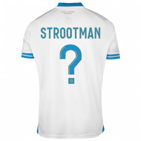 Kandiny Férfi Kevin Strootman #0 Fehér Hazai Jersey 2023/24 Mez Póló Ing