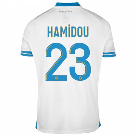 Kandiny Férfi Jamila Hamidou #23 Fehér Hazai Jersey 2023/24 Mez Póló Ing