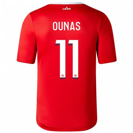 Kandiny Férfi Adam Ounas #11 Piros Hazai Jersey 2023/24 Mez Póló Ing
