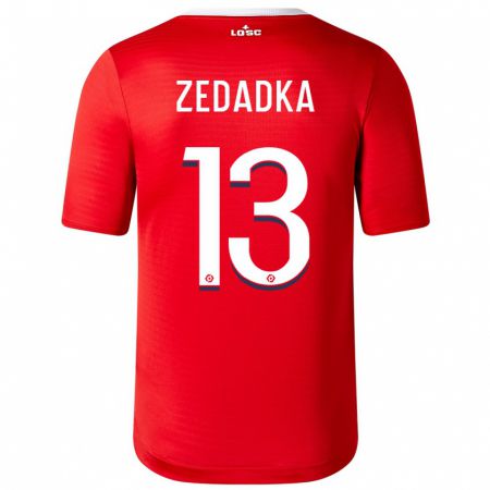 Kandiny Férfi Akim Zedadka #13 Piros Hazai Jersey 2023/24 Mez Póló Ing