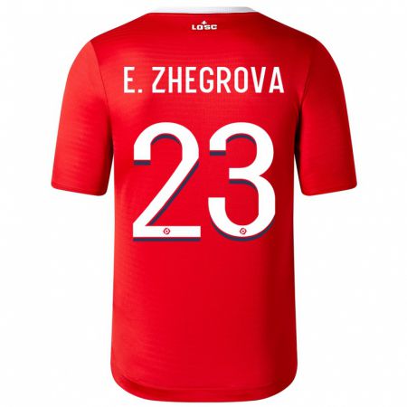Kandiny Férfi Edon Zhegrova #23 Piros Hazai Jersey 2023/24 Mez Póló Ing