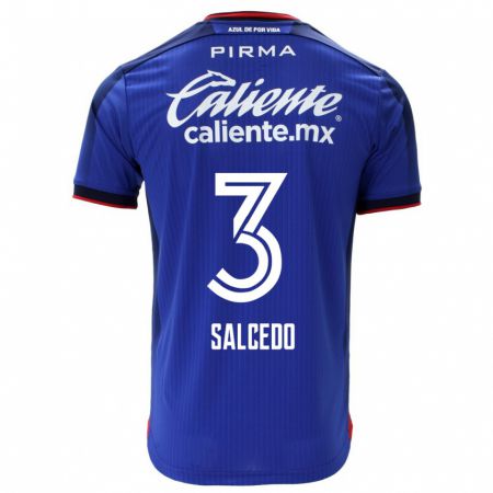 Kandiny Férfi Carlos Salcedo #3 Kék Hazai Jersey 2023/24 Mez Póló Ing