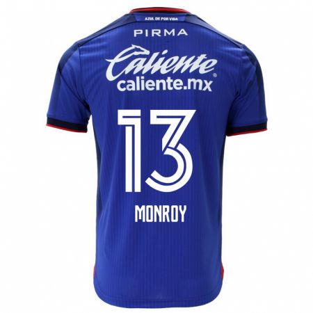Kandiny Férfi Daniela Monroy #13 Kék Hazai Jersey 2023/24 Mez Póló Ing