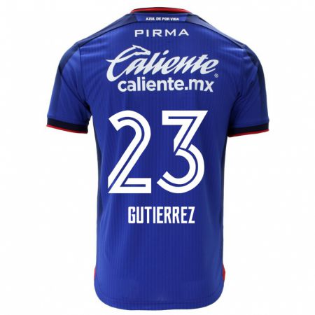 Kandiny Férfi Ivonne Gutierrez #23 Kék Hazai Jersey 2023/24 Mez Póló Ing