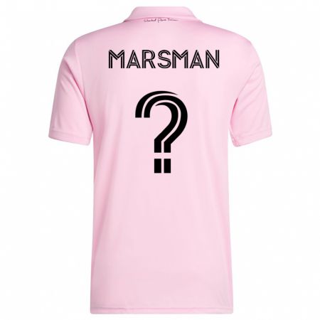 Kandiny Férfi Nick Marsman #0 Rózsaszín Hazai Jersey 2023/24 Mez Póló Ing
