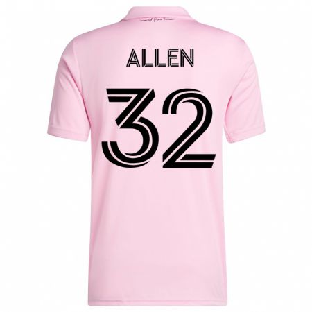 Kandiny Férfi Noah Allen #32 Rózsaszín Hazai Jersey 2023/24 Mez Póló Ing