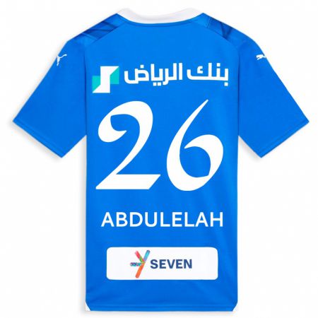Kandiny Férfi Abdulelah Al-Malki #26 Kék Hazai Jersey 2023/24 Mez Póló Ing