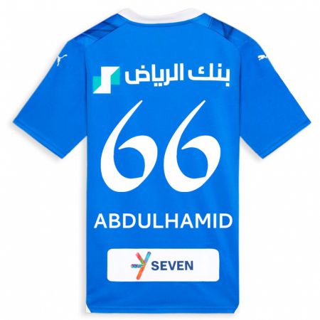 Kandiny Férfi Saud Abdulhamid #66 Kék Hazai Jersey 2023/24 Mez Póló Ing