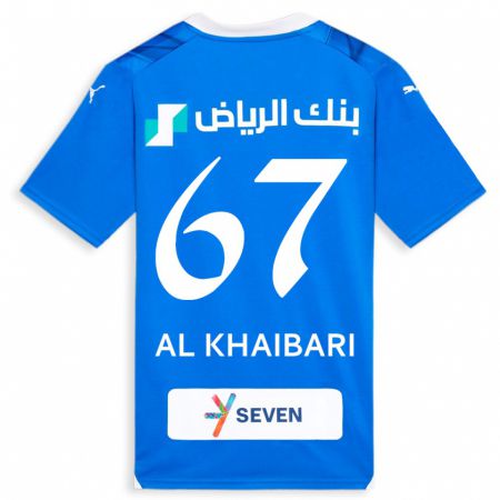 Kandiny Férfi Mohammed Al-Khaibari #67 Kék Hazai Jersey 2023/24 Mez Póló Ing