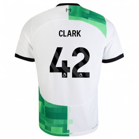 Kandiny Férfi Bobby Clark #42 Fehér Zöld Idegenbeli Jersey 2023/24 Mez Póló Ing