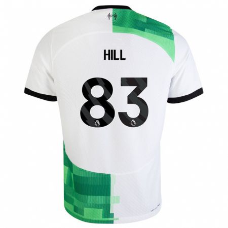 Kandiny Férfi Tom Hill #83 Fehér Zöld Idegenbeli Jersey 2023/24 Mez Póló Ing