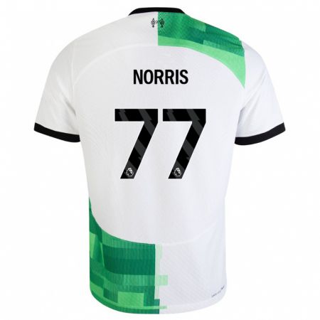 Kandiny Férfi James Norris #77 Fehér Zöld Idegenbeli Jersey 2023/24 Mez Póló Ing