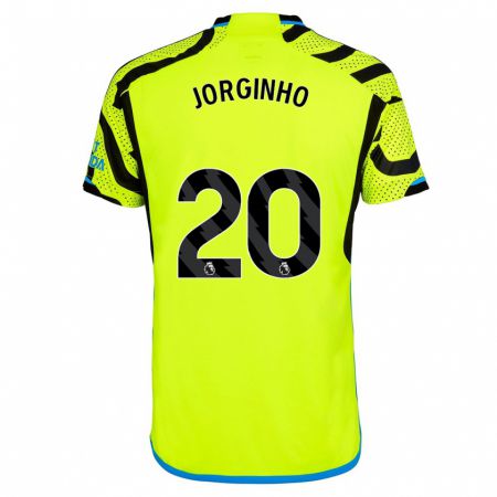 Kandiny Férfi Jorginho #20 Sárga Idegenbeli Jersey 2023/24 Mez Póló Ing