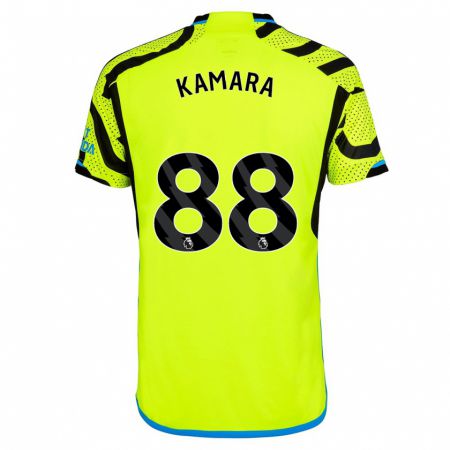 Kandiny Férfi Osman Kamara #88 Sárga Idegenbeli Jersey 2023/24 Mez Póló Ing