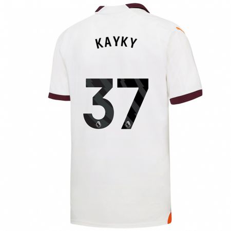 Kandiny Férfi Kayky #37 Fehér Idegenbeli Jersey 2023/24 Mez Póló Ing