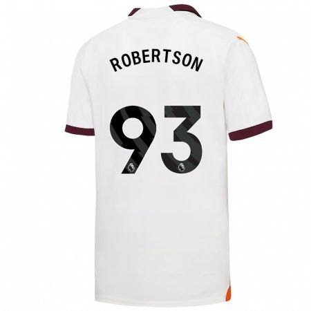 Kandiny Férfi Alex Robertson #93 Fehér Idegenbeli Jersey 2023/24 Mez Póló Ing