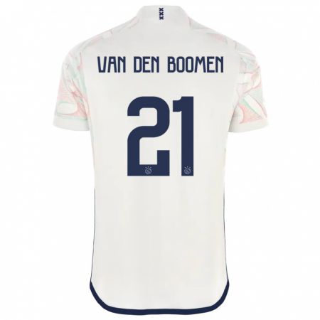 Kandiny Férfi Branco Van Den Boomen #21 Fehér Idegenbeli Jersey 2023/24 Mez Póló Ing