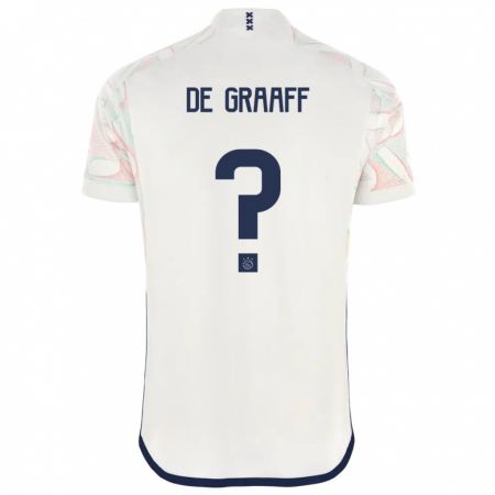 Kandiny Férfi Tom De Graaff #0 Fehér Idegenbeli Jersey 2023/24 Mez Póló Ing