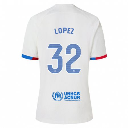 Kandiny Férfi Fermín López #32 Fehér Idegenbeli Jersey 2023/24 Mez Póló Ing