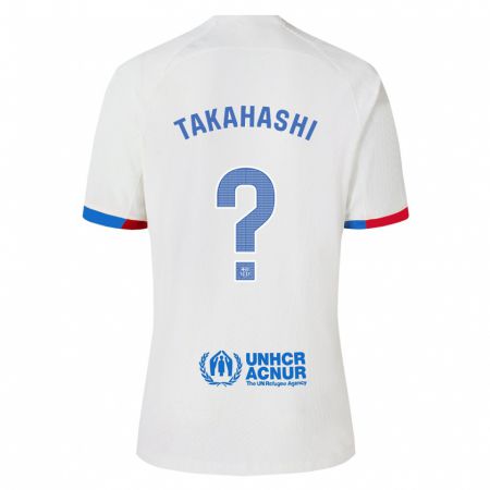 Kandiny Férfi Niko Takahashi #0 Fehér Idegenbeli Jersey 2023/24 Mez Póló Ing