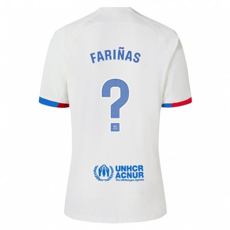 Kandiny Férfi Brian Fariñas #0 Fehér Idegenbeli Jersey 2023/24 Mez Póló Ing