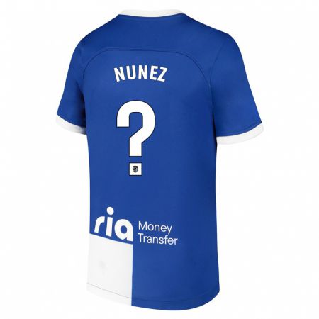 Kandiny Férfi Rafael Nunez #0 Kék Fehér Idegenbeli Jersey 2023/24 Mez Póló Ing