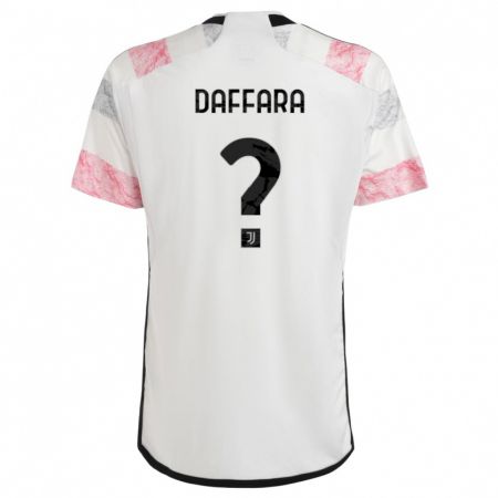 Kandiny Férfi Giovanni Daffara #0 Fehér Rózsaszín Idegenbeli Jersey 2023/24 Mez Póló Ing