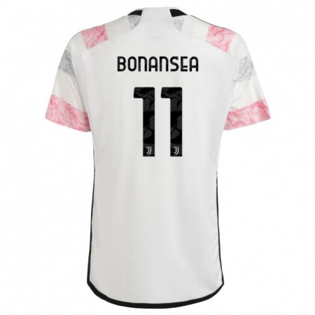 Kandiny Férfi Barbara Bonansea #11 Fehér Rózsaszín Idegenbeli Jersey 2023/24 Mez Póló Ing