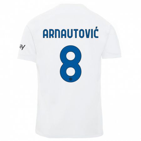 Kandiny Férfi Marko Arnautovic #8 Fehér Idegenbeli Jersey 2023/24 Mez Póló Ing