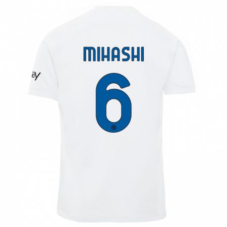 Kandiny Férfi Mana Mihashi #6 Fehér Idegenbeli Jersey 2023/24 Mez Póló Ing