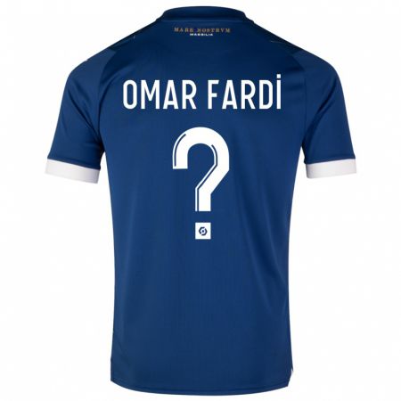 Kandiny Férfi El Omar Fardi #0 Sötétkék Idegenbeli Jersey 2023/24 Mez Póló Ing
