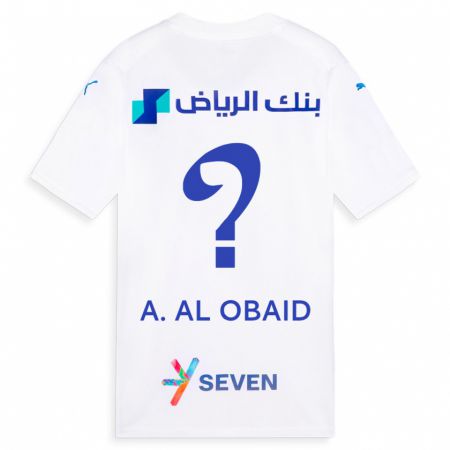 Kandiny Férfi Abdulrahman Al-Obaid #0 Fehér Idegenbeli Jersey 2023/24 Mez Póló Ing