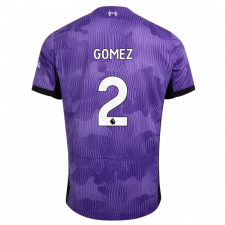 Kandiny Férfi Joe Gomez #2 Lila Harmadik Számú Jersey 2023/24 Mez Póló Ing