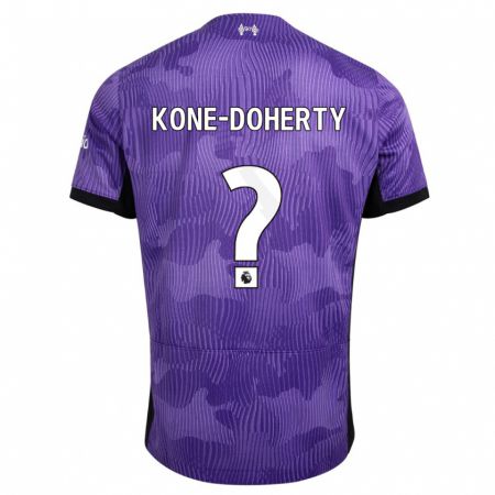 Kandiny Férfi Trent Kone-Doherty #0 Lila Harmadik Számú Jersey 2023/24 Mez Póló Ing