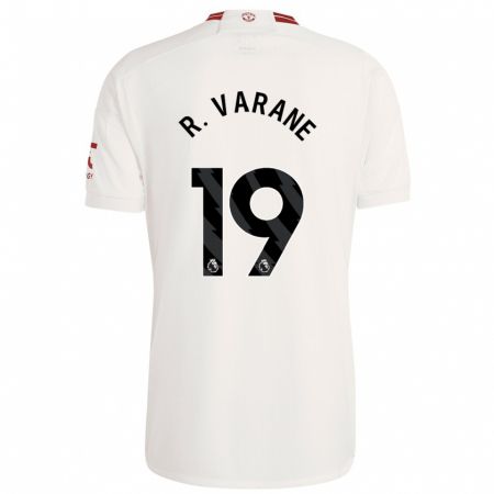 Kandiny Férfi Raphaël Varane #19 Fehér Harmadik Számú Jersey 2023/24 Mez Póló Ing