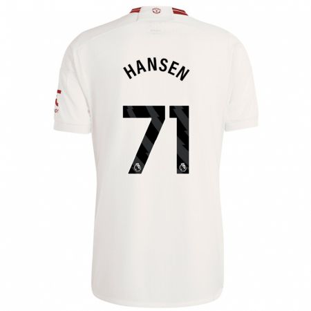 Kandiny Férfi Isak Hansen-Aaroen #71 Fehér Harmadik Számú Jersey 2023/24 Mez Póló Ing