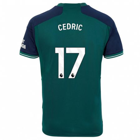 Kandiny Férfi Cédric Soares #17 Zöld Harmadik Számú Jersey 2023/24 Mez Póló Ing