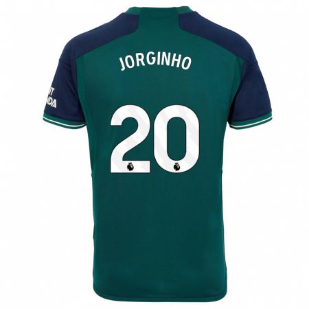 Kandiny Férfi Jorginho #20 Zöld Harmadik Számú Jersey 2023/24 Mez Póló Ing