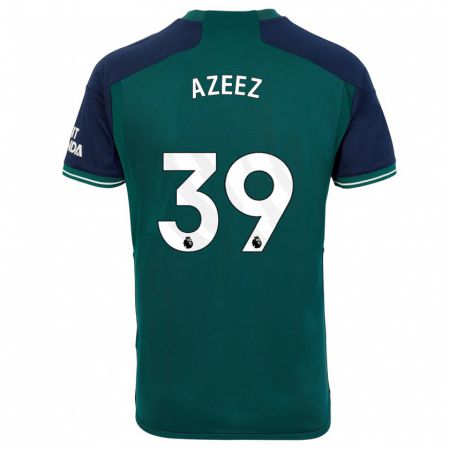Kandiny Férfi Miguel Azeez #39 Zöld Harmadik Számú Jersey 2023/24 Mez Póló Ing