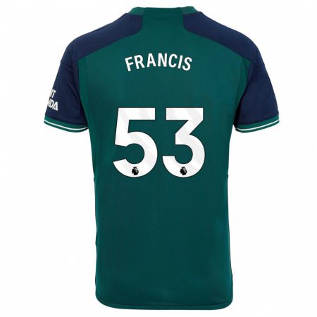 Kandiny Férfi Jack Henry-Francis #53 Zöld Harmadik Számú Jersey 2023/24 Mez Póló Ing