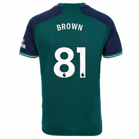 Kandiny Férfi Luis Brown #81 Zöld Harmadik Számú Jersey 2023/24 Mez Póló Ing
