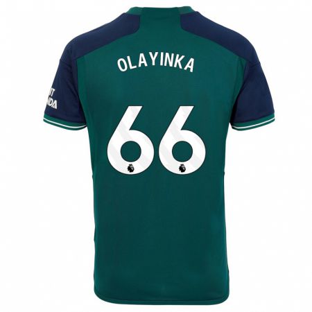 Kandiny Férfi James Olayinka #66 Zöld Harmadik Számú Jersey 2023/24 Mez Póló Ing
